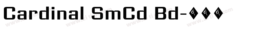 Cardinal SmCd Bd字体转换